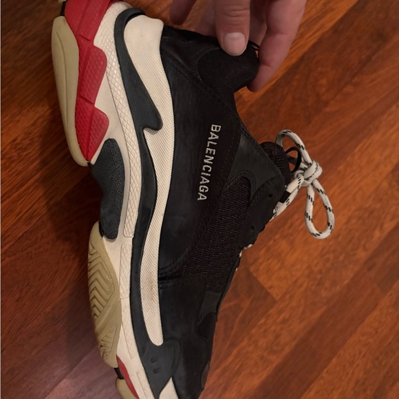 Balenciaga Triple S Black and Red first version. Worn less than ten times. Sz 45 - Picture 6 of 7